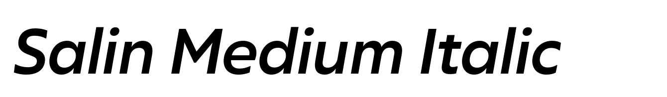 Salin Medium Italic